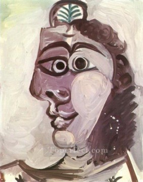  picasso - Head Woman 3 1971 cubist Pablo Picasso